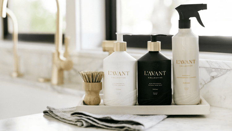 Housewarming gift collection featuring Seattle based company L'AVANT Collective the maker of luxury cleaning and home products that make the best closing and housewarming gifts.
