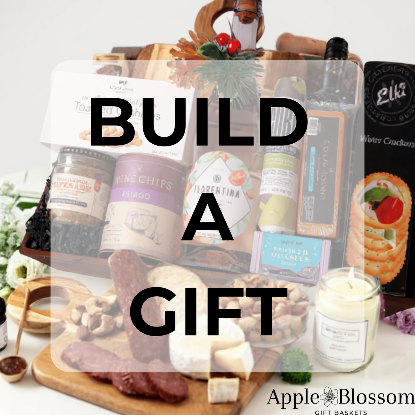 build a gift custom with snacks and wine made in Washington. A pacific Northwest gift basket