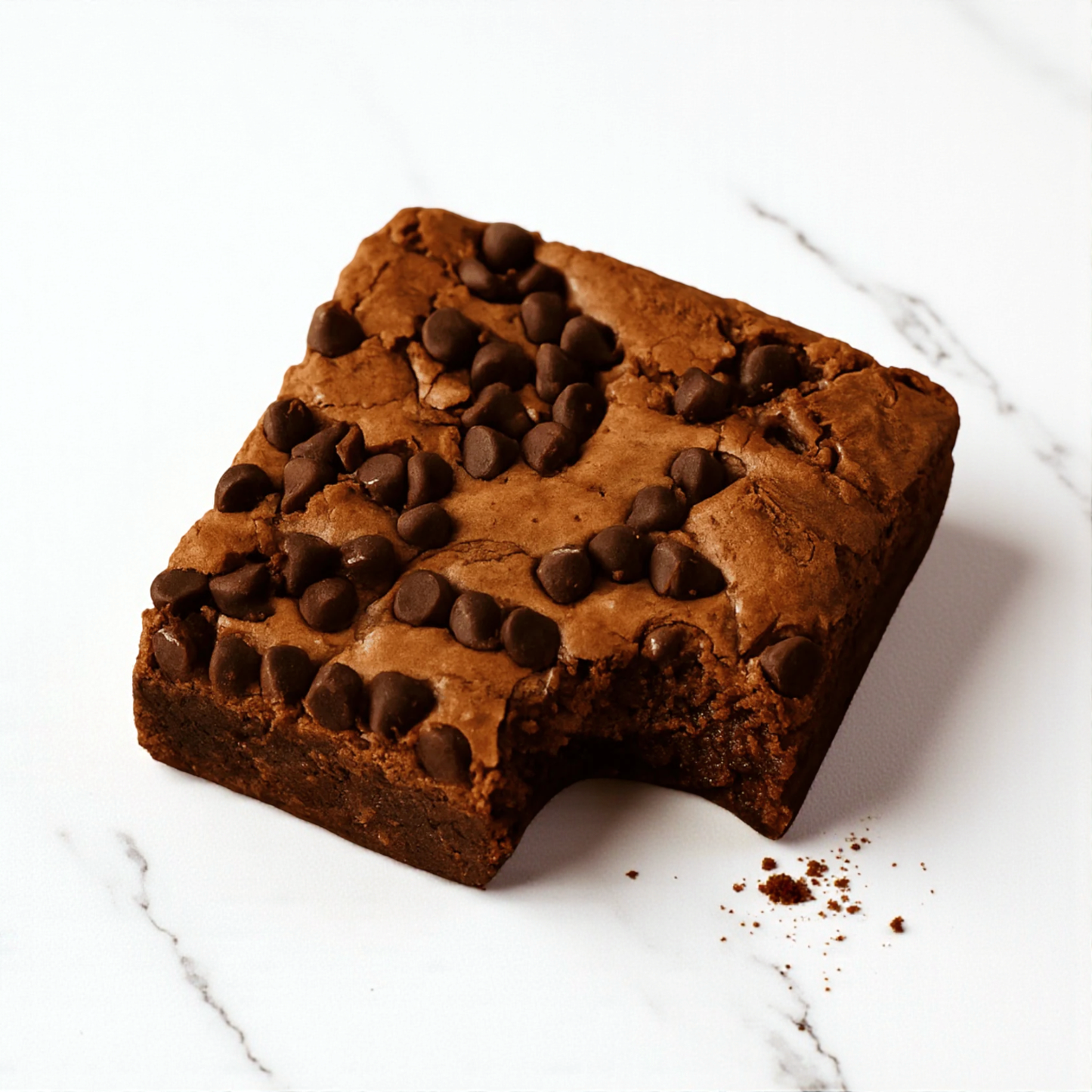 fresh baked chocolate brownie with chocolate chunks made fresh in Maple Valley, WA by Lydia's cakes and confections