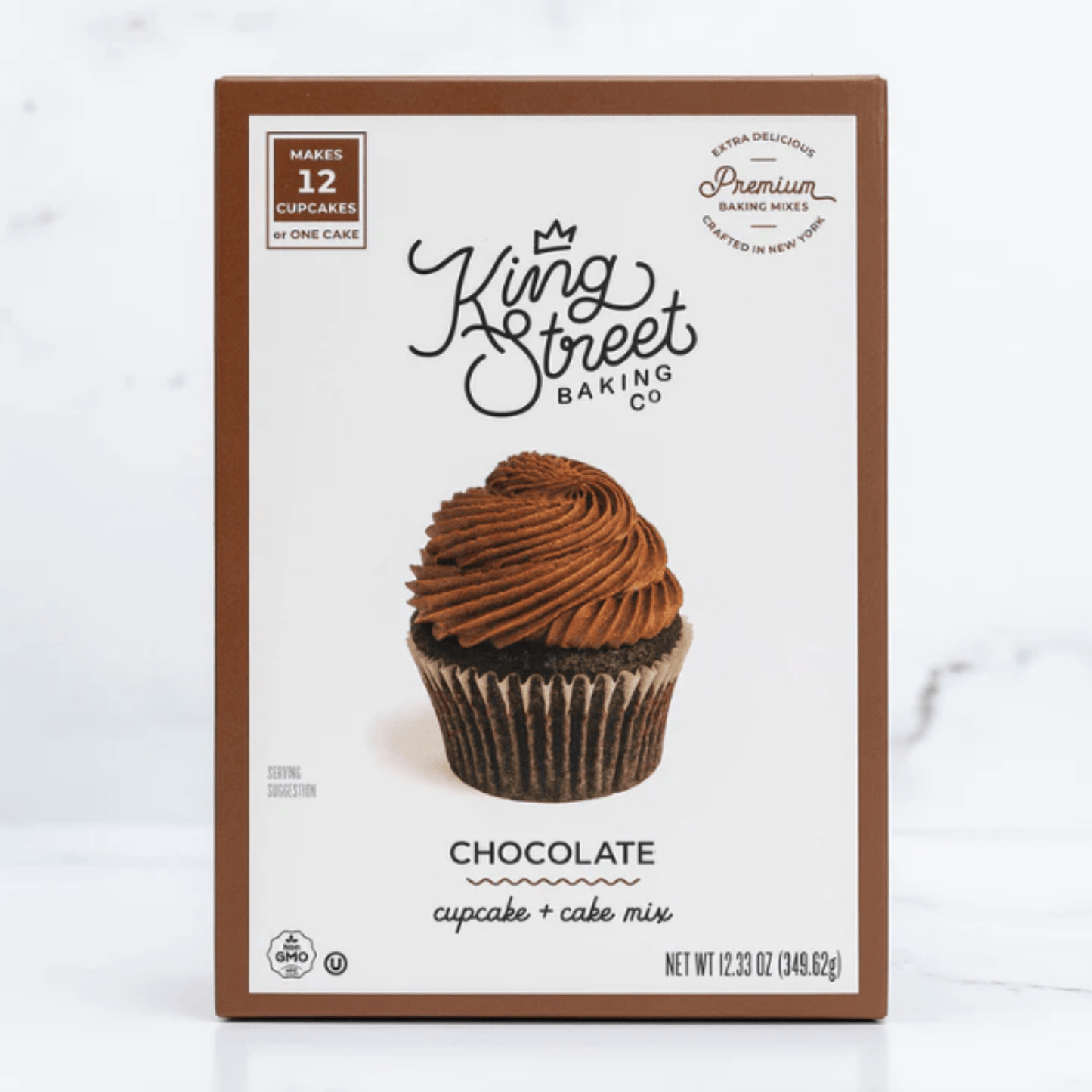 King Street Baking Co. Chocolate Cupcake & Cake Mix front packaging.