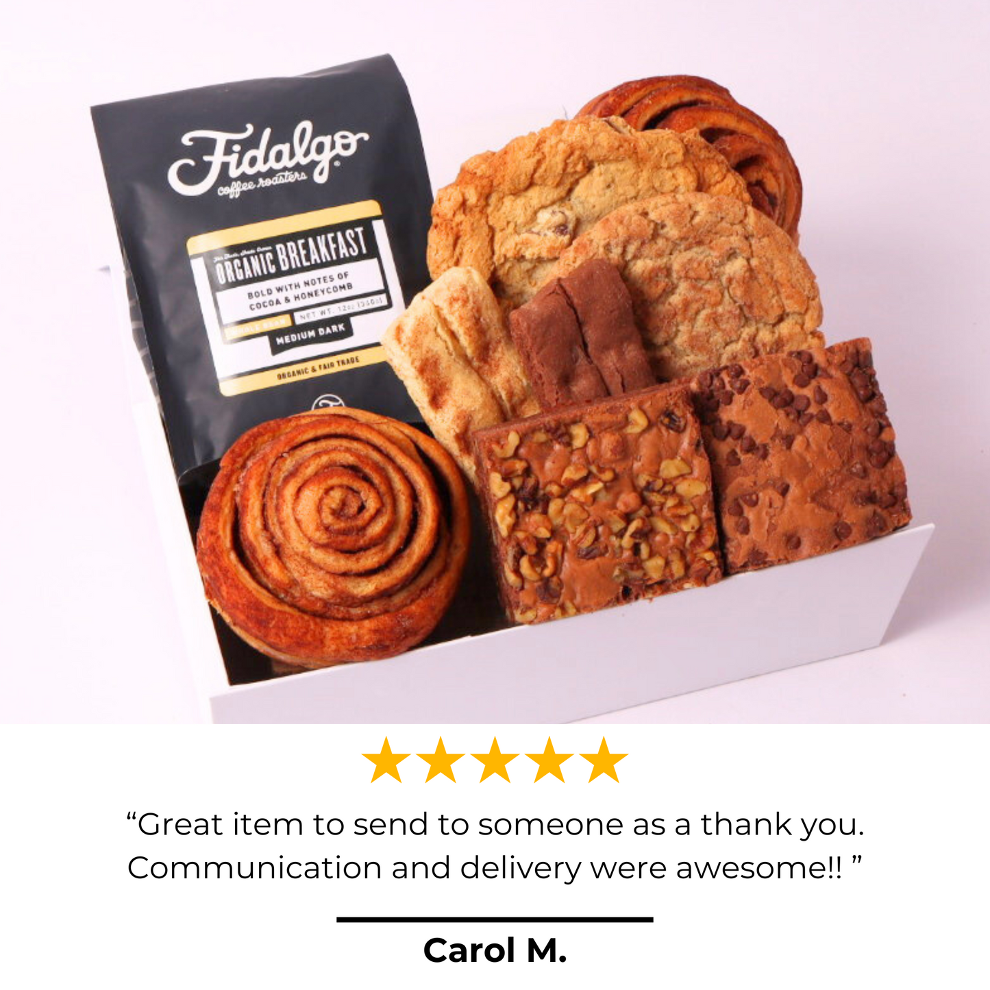 A highly rated coffee and baked goods gift box, loved by customers as the perfect Pacific Northwest Gift Basket.