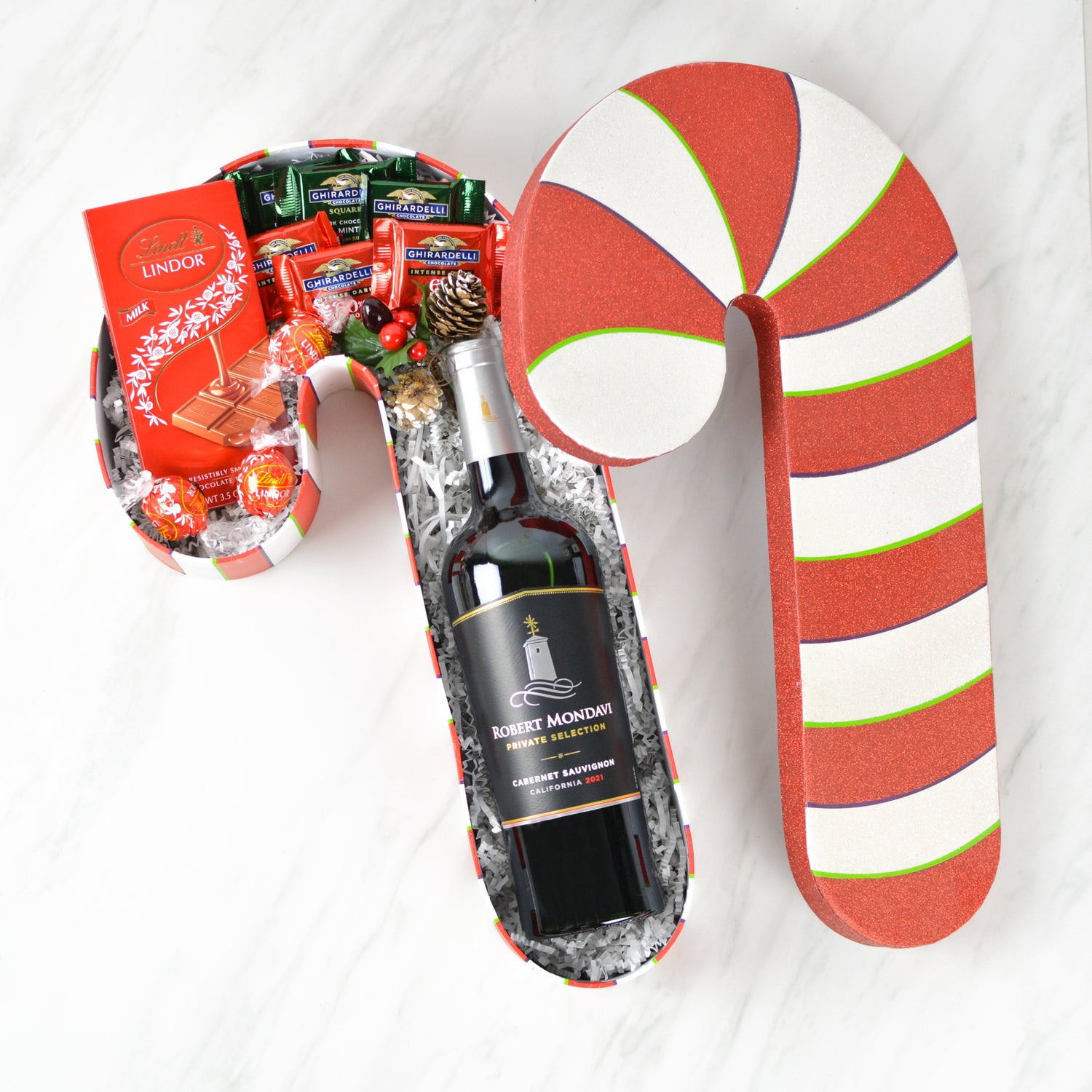 Holiday gift baskets for clients and families, featuring local Pacific Northwest favorites