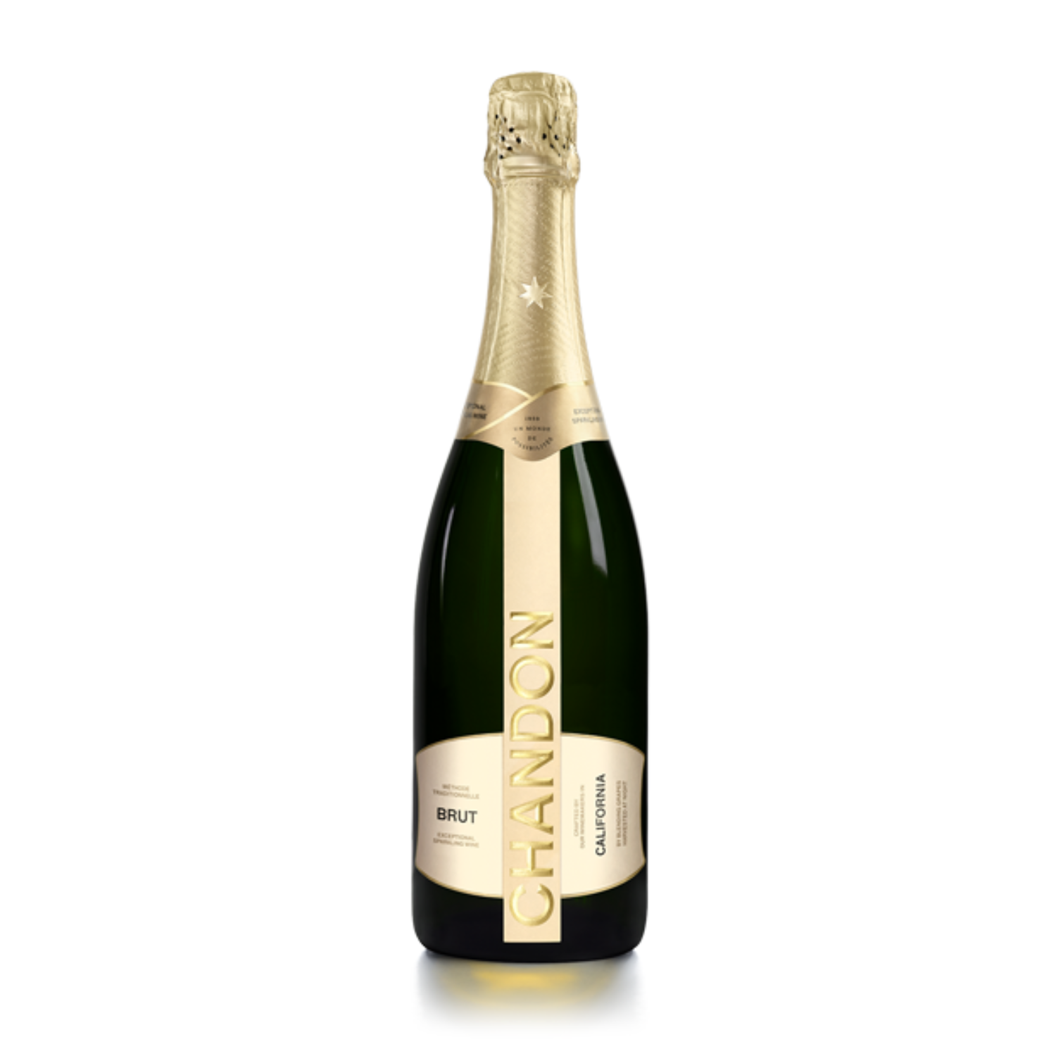 Its crisp and fresh flavor profile relies on a blend of the three traditional grape varietals used in Champagne — Chardonnay, Pinot Noir and Pinot Meunier — and adds a celebratory note to any occasion
