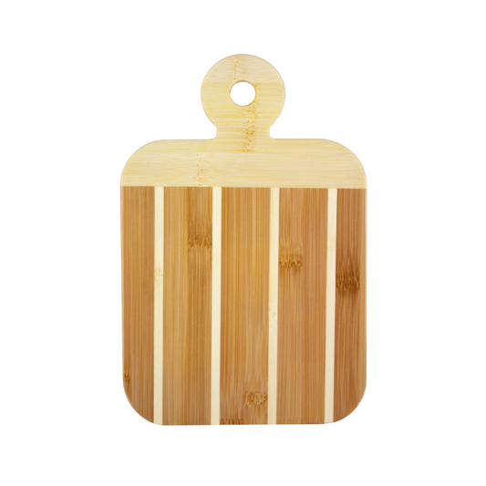 small bamboo cutting board great for charcuterie and travel snacks