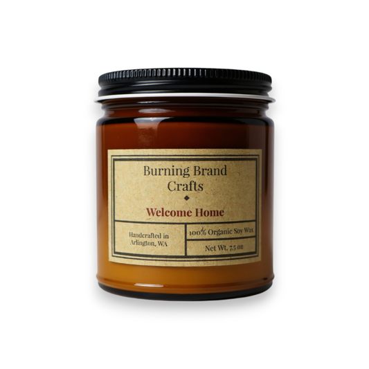 welcome home candle housewarming gift handmade in Washington