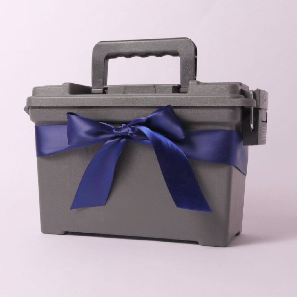 A man cave snack box packed with bold, hearty treats like beef jerky, nuts, and popcorn—the ultimate gift for him, whether for a boyfriend, dad, or housewarming surprise.