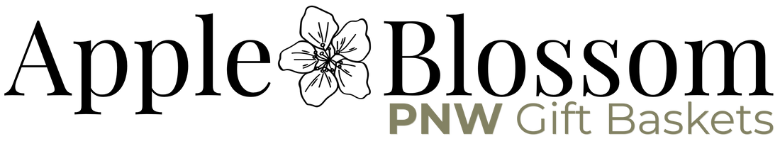 apple blossom PNW gift baskets logo