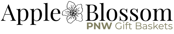 apple blossom PNW gift baskets logo