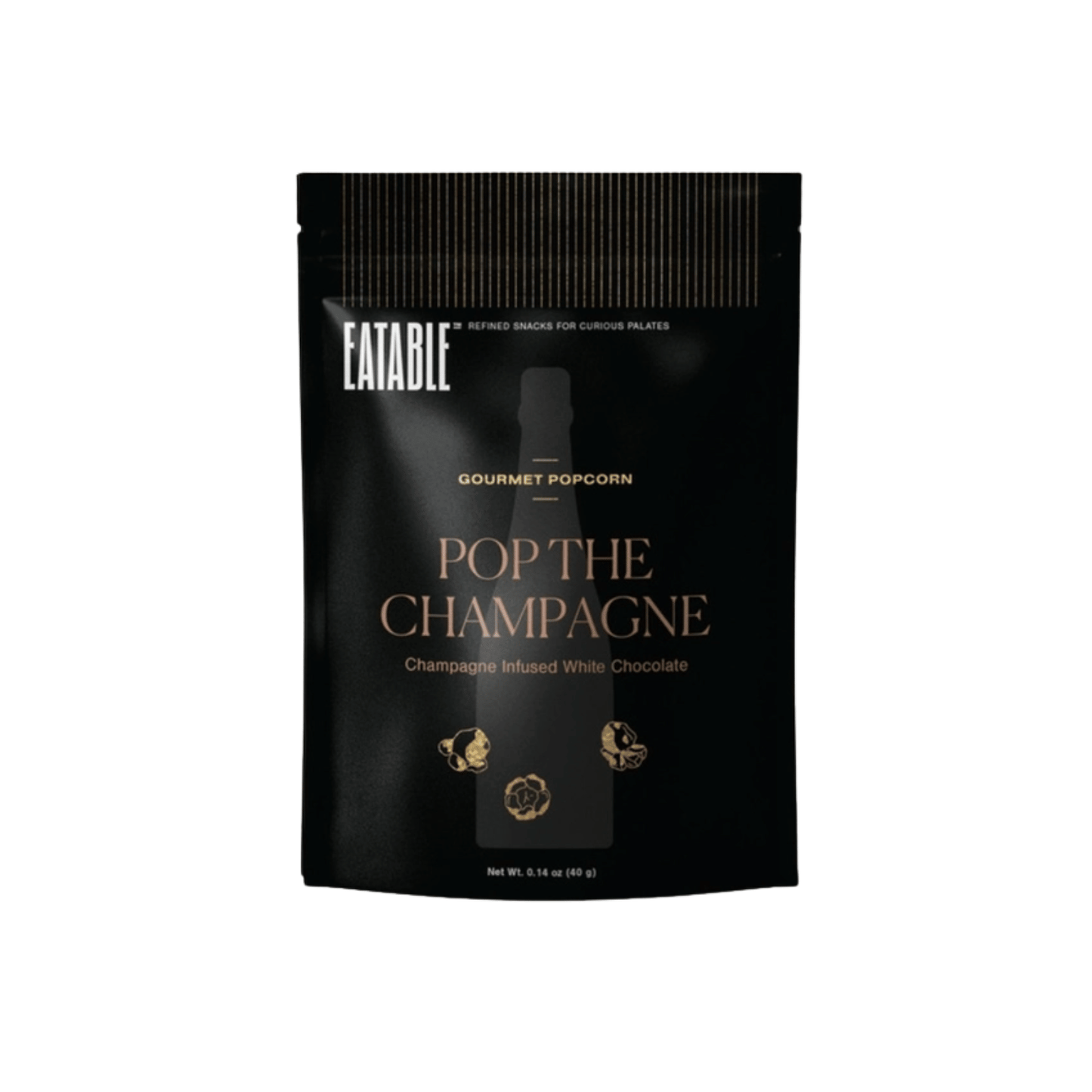 pop the champagne gourmet popcorn small with white chocolate and popping candy