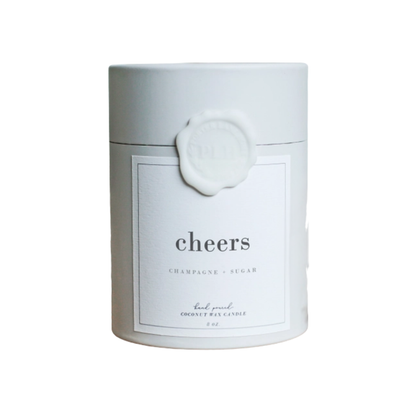Cheers champagne scented candle hand poured in Mukilteo Washington