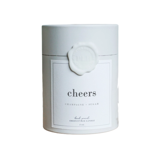 Cheers champagne scented candle hand poured in Mukilteo Washington