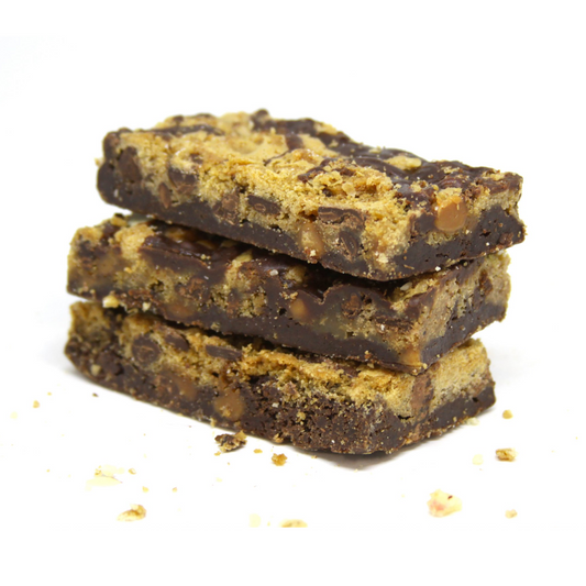 Chocolate Death Bar by Seattle’s Favorite — rich brownie-style snack with chocolate chips, perfect for gift baskets and chocolate lovers.