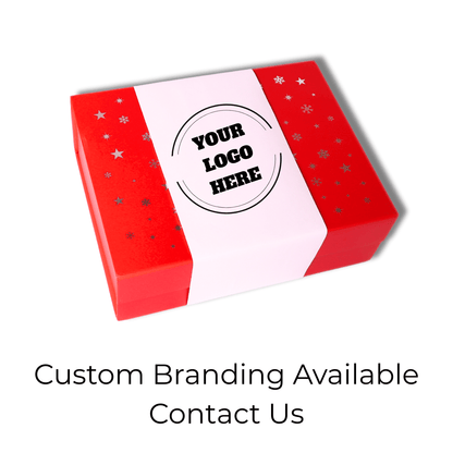 custom corporate wine gift with options to add your own logo to the packaging