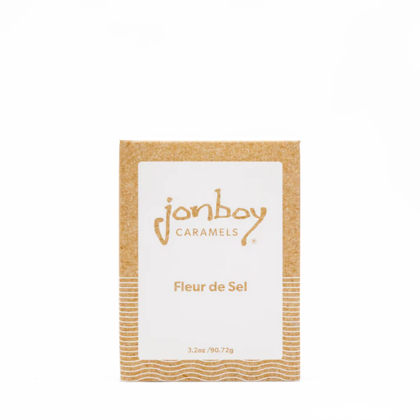 Janboy Caramels Fleur de Sel packaging on a white background