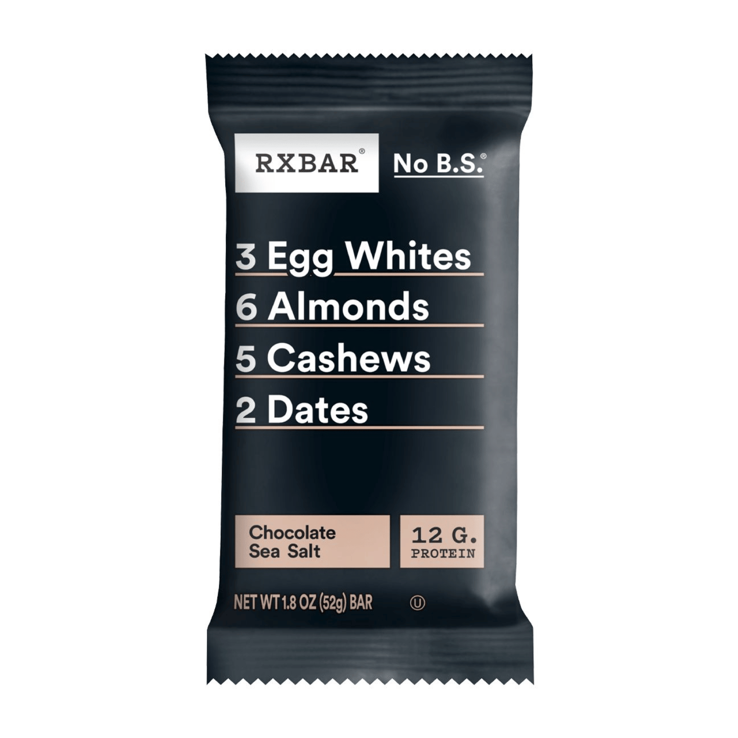 chocolate sea salt rx protein bar, black packaging looks perfect for an addition to a pickleball gift set