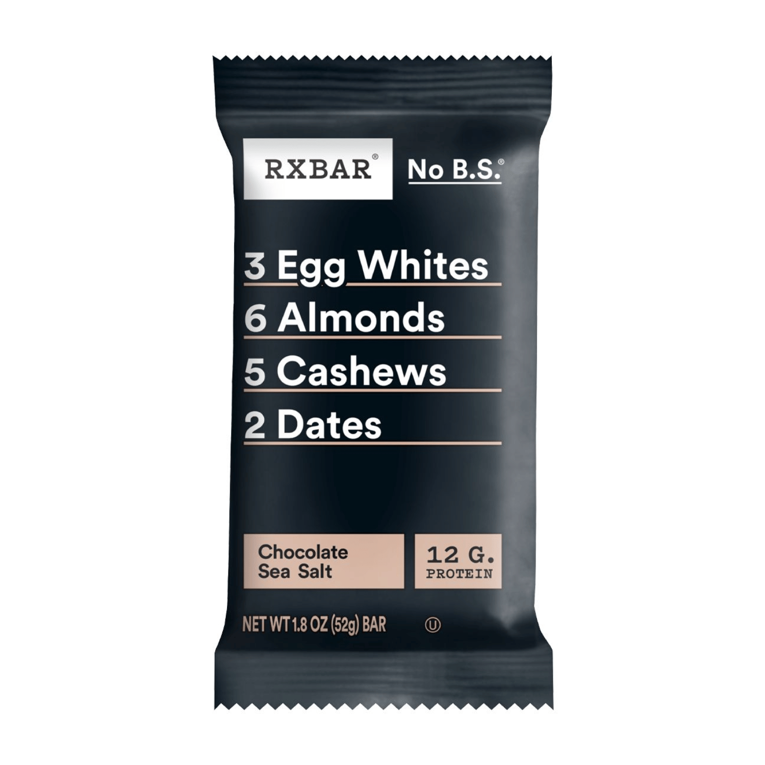 chocolate sea salt rx protein bar, black packaging looks perfect for an addition to a pickleball gift set