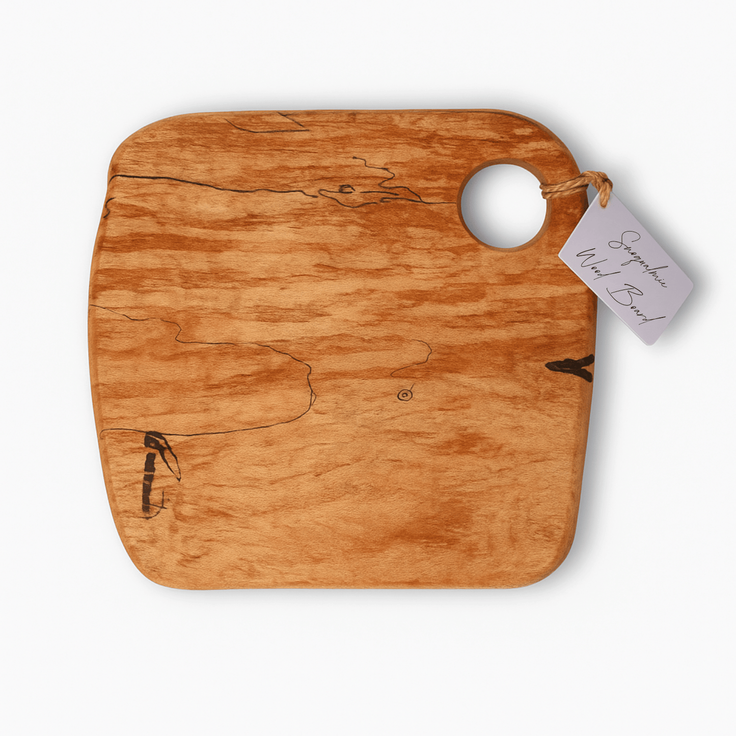 Handcrafted charcuterie board made in Washington, milled and kiln-dried from salvaged Snoqualmie Valley logs, finished with food-safe oil and wax.